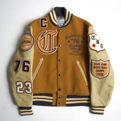 【美品】WHITESVILLE【フルデコ レザースリーブ スタジャン】38 スタジアムジャンパー ホワイツビル 25100283のサムネイル