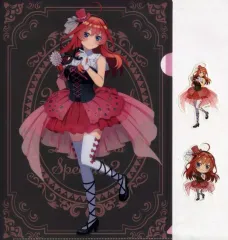 【中古】グッズセット 中野五月(マスカレードパーティーver.) A4クリアファイル＆ステッカー2枚セット 「ひこくじ 五等分の花嫁* ～どっちの私が好き?～」 H賞