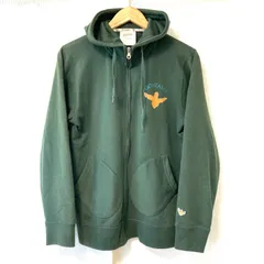 (^w^)b MARK GONZALES マークゴンザレス hang around ジップアップ パーカー ジャケット フーディ スケートボード スケーター スケボ ストリート カジュアル カーキ メンズ サイズ L