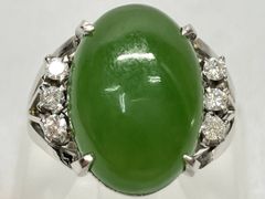 14k 翡翠 7号 リング 指輪 レディース - メルカリ
