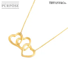 ティファニー TIFFANY&Co. トリプルハート ネックレス 40cm K18 YG イエローゴールド 750 Necklace 90313728