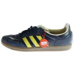 adidas (アディダス) ×Wales Bonner Samba Collegiate Navy S42595 ウェールズボナー サンバ レザー ローカットスニーカー US8.5/26.5cm