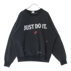 NIKE (ナイキ) 90s VINTAGE JUST DO IT PRINT SWEAT フロント プリント スウェット グレー