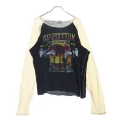 VINTAGE (ヴィンテージ) 70s LED ZEPPELIN IN CONCERT CALIFORNIA 1977 L/S ラグラン 長袖Tシャツ カットソー ブラック