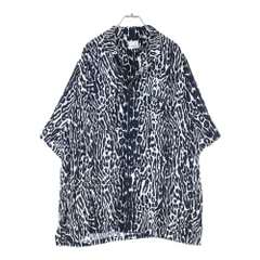 BURBERRY LONDON (バーバリーロンドン) 20SS LEOPARD SHIRT レオパード 半袖 開襟 アロハシャツ ブラック/ホワイト 8023943
