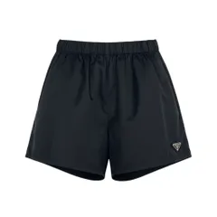 Ic16 PRADA プラダ トライアングルロゴ Re-Nylon ショートパンツ ショーツ Triangle Logo Short Pants 22C757 サイズ38 ブラックt18rのサムネイル