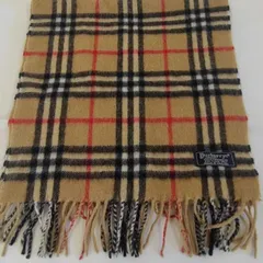 【ER263】NS14　BURBERRYS　バーバリーズ　カシミヤ100％　マフラー　ノバチェック