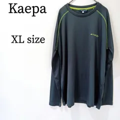 Kaepa ケイパ メンズ トップス 長袖 カットソー ライン スポーティー ロゴ入り ロゴ クルーネック オーバーサイズ XLのサムネイル