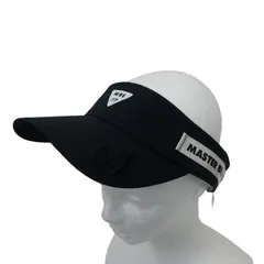 【美品】MASTER BUNNY EDITION(マスターバニーエディション) サンバイザー ブラック メンズ フリーサイズ 758-0187403 ゴルフ用品 2602-0467 中古