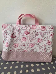 うさぎ柄　レッスンバッグ　ハンドメイド