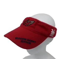 MASTER BUNNY EDITION(マスターバニーエディション) サンバイザー 赤 レディース フリーサイズ ゴルフ用品 2602-0296 中古