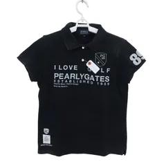 PEARLY GATES(パーリーゲイツ) ポロシャツ 黒 レディース 2 055-260869 ゴルフウェア 2602-0309 中古