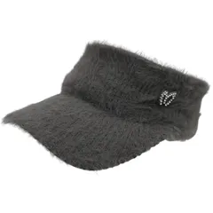 【美品】MASTER BUNNY EDITION(マスターバニーエディション) サンバイザー グレー レディース フリーサイズ 758-3287002 ゴルフ用品 2602-0553 中古