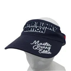 MASTER BUNNY EDITION(マスターバニーエディション) サンバイザー ネイビー メンズ フリーサイズ 158-9287606 ゴルフ用品 2602-0370 中古