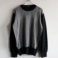 【美品】Y's for men【クルーネック 切替 ウール ニット】3 YOHJI YAMAMOTO ヨウジヤマモト ワイズフォーメン 25100847のサムネイル