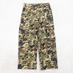 Scye　サイ　Rhino Camo Print Cargo Pants　カーゴパンツ　カモフラ柄　迷彩　コットン　グリーン　日本製　メンズ　38　b00275