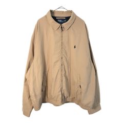 90s ポロラルフローレン スイングトップ 襟コーデュロイ ベージュ M