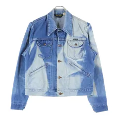 Wrangler (ラングラー) 70S VINTAGE 126PW デニムジャケット ブリーチ インディゴ ブロークンデニム 右綾 過渡期 124MJのサムネイル