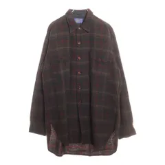 PENDLETON (ペンドルトン) 50S WOOL CHECK L/S SHIRT 2枚タグ ウール チェック 長袖 シャツ ブラウン/レッド/ブラックのサムネイル