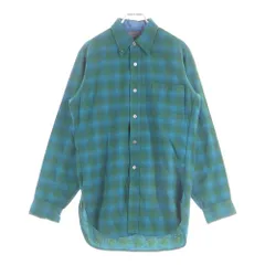 PENDLETON (ペンドルトン) 50S VINTAGE CHECK WOOL L/S SHIRT オンブレチェック ウール 長袖シャツ グリーン/ブルーのサムネイル