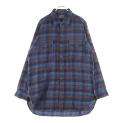 PENDLETON (ペンドルトン) 50S WOOL CHECK L/S SHIRT ウール チェック 長袖 シャツ ネイビー/レッド/ブラウンのサムネイル