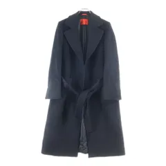 MAX&CO (マックス アンド コー) ウールロングコート ブラック レディース
