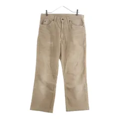 Levi's (リーバイス) 80S 517 CORDUROY PANTS 42TALON コーデュロイ ボタン裏刻印513 ブーツカット パンツ プリント白タグ ブラウン