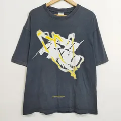 EMPIRE グラフィックプリント Tシャツ スプレーアート 裏原 恵比寿系 archive BACK DROP BOMB HEIGHT TOKYO 両面プリント 古着 VINTAGE 半袖 L グレー系 C556のサムネイル