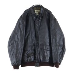 L.L.Bean (エルエルビーン) 80S A-2 LEATHER FLIGHT JACKET TALON-ZIP USA製 レザー フライト ジャケット ブラウン