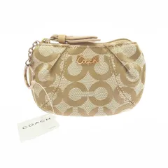 COACH コーチ キーリング付コインケース  オプアート/ジャガード/    ベージュ レディース / 240001193402