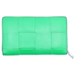 BOTTEGA VENETA (ボッテガヴェネタ) カセット ジップアラウンドウォレット グリーン