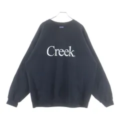 Creek Angler's Device (クリーク アングラーズ デバイス) フロント ロゴ クルーネック トレーナー ブラック