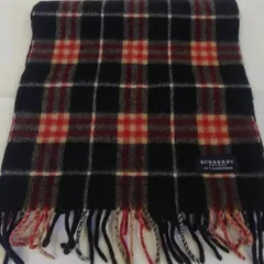 【ER263】NS15　BURBERRY　バーバリーロンドン　カシミヤ100％　マフラー　ノバチェック