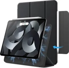 JETech iPad Air 11 インチ M4/M3/M2 (2026/2025/2024)、iPad Air 5/4 2022/2020 10.9インチ、iPad Pro 11 (2018) 用マグネットケース 磁気吸着 スリムスマート(ブラック)