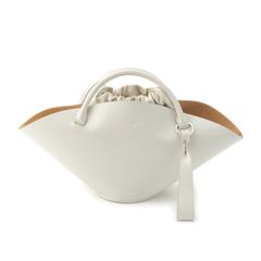 エルメス マルジェラ期 コットン バイカラー 長袖シャツ ブラウス トップス ホワイト ベージュ 42【中古】 HERMES - エルメス マルジェラ期 コットン バイカラー 長袖シャツ