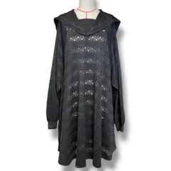 CANDY STRIPPER キャンディストリッパー LACY SAILOR ワンピース レース セーラー 長袖 レイヤード 1246604 黒 ブラック サイズ2 レディース 春 ゴーゴー古着 久喜倉庫店 23 No.溝名久北1795のサムネイル