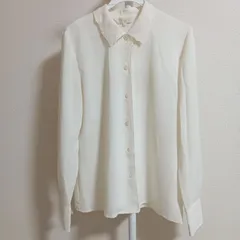 【Burberrys バーバリーズ】レディース ヴィンテージ 刺繍入り ブラウス アイボリー Sサイズ