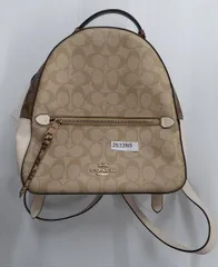 【2633N9】コーチ COACH ジョーディン バックパック ブロックド シグネチャー キャンバス  中古