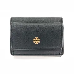 TORYBURCH トリーバーチ 三つ折りコンパクト財布  レザー/    ブラック レディース / 240001193390