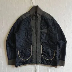 希少　archive　アーカイブ古着　AVIREX　アヴィレックス　キルティングジャケット　首リブ襟付きライナー　ミリタリー　異素材切り替え　配色　コーデュロイ　再構築感　複数ジップポケット　XL　Y2K　グランジ　quilting liner jacket