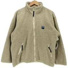 ヘリーハンセン HELLY HANSEN 日本製 ロゴ 刺繍 ジップアップ フリース ジャケット メンズ import：L 