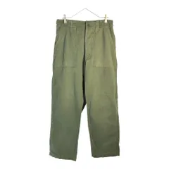 60年代 米軍実物 U.S.ARMY ベイカーパンツ ヴィンテージ ミリタリー オリーブ(メンズ MEDIUM)中古 古着 X5406