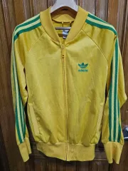 送料込み)アディダス ジャージ ジャケット イエロー/グリーン