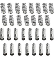 30個入り BNC コネクタ 2種×15個 BNCメス-メスとBNCオス-オス 延長 中継 変換 コネクタ 接続プラグアダプター