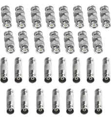 30個入り BNC コネクタ 2種×15個 BNCメス-メスとBNCオス-オス 延長 中継 変換 コネクタ 接続プラグアダプター