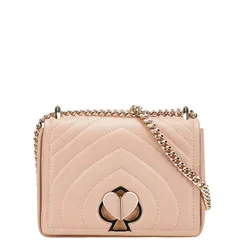 ケイトスペード 二コラ アメリア スモール チェーン ショルダーバッグ ピンクベージュ ラムスキン レディース Kate Spade【1-0224353】