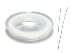 【新着商品】作り方 ブレスレット用(ブレスレット 解説書付き)(1個)(白) (SAJ)オペロンゴム