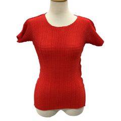 ISSEY MIYAKE イッセイミヤケ カットソー SIZE M IM92-FT123 レッド
