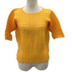 ISSEY MIYAKE イッセイミヤケ カットソー SIZE 3 IM04FJ958 イエロー