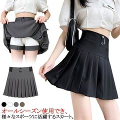 白 ゴルフ スカート プリーツ プリーツスカート ウエストゴム aライン ハイウエスト ミニスカート aラインスカート テニススカート スポーツ インナーパンツ レディース ゴルフウェア 黒 ストレッ#itaiya1303
